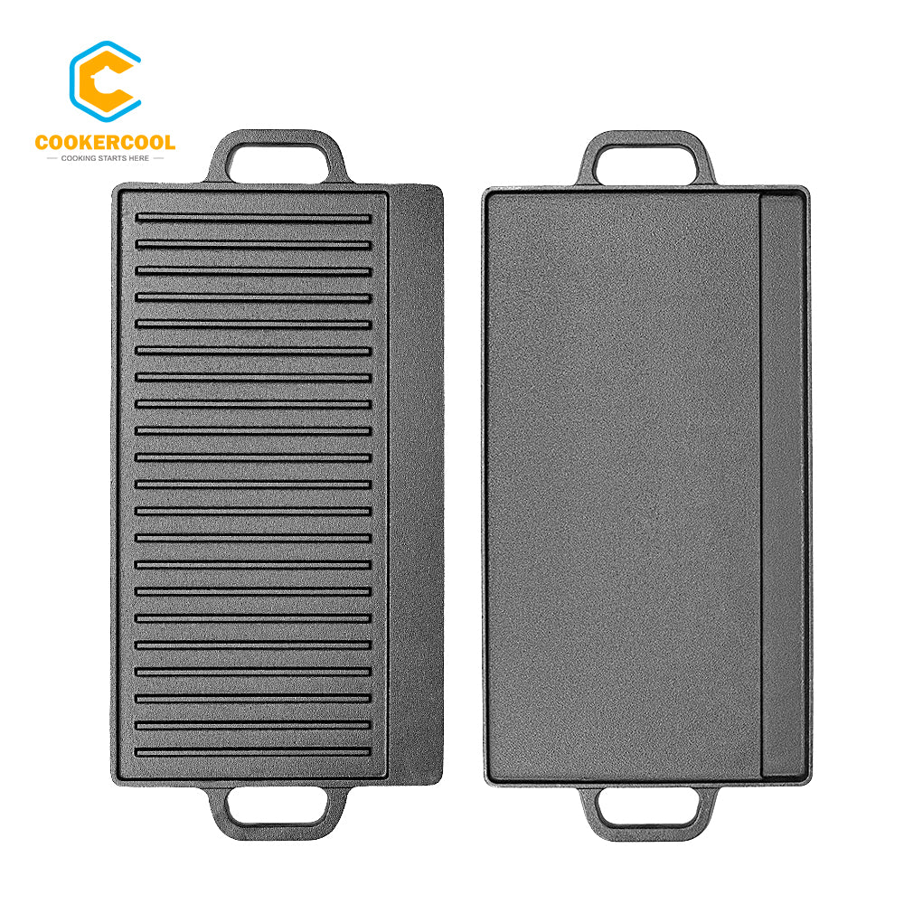 Cast Iron Double Side Griddle Pan