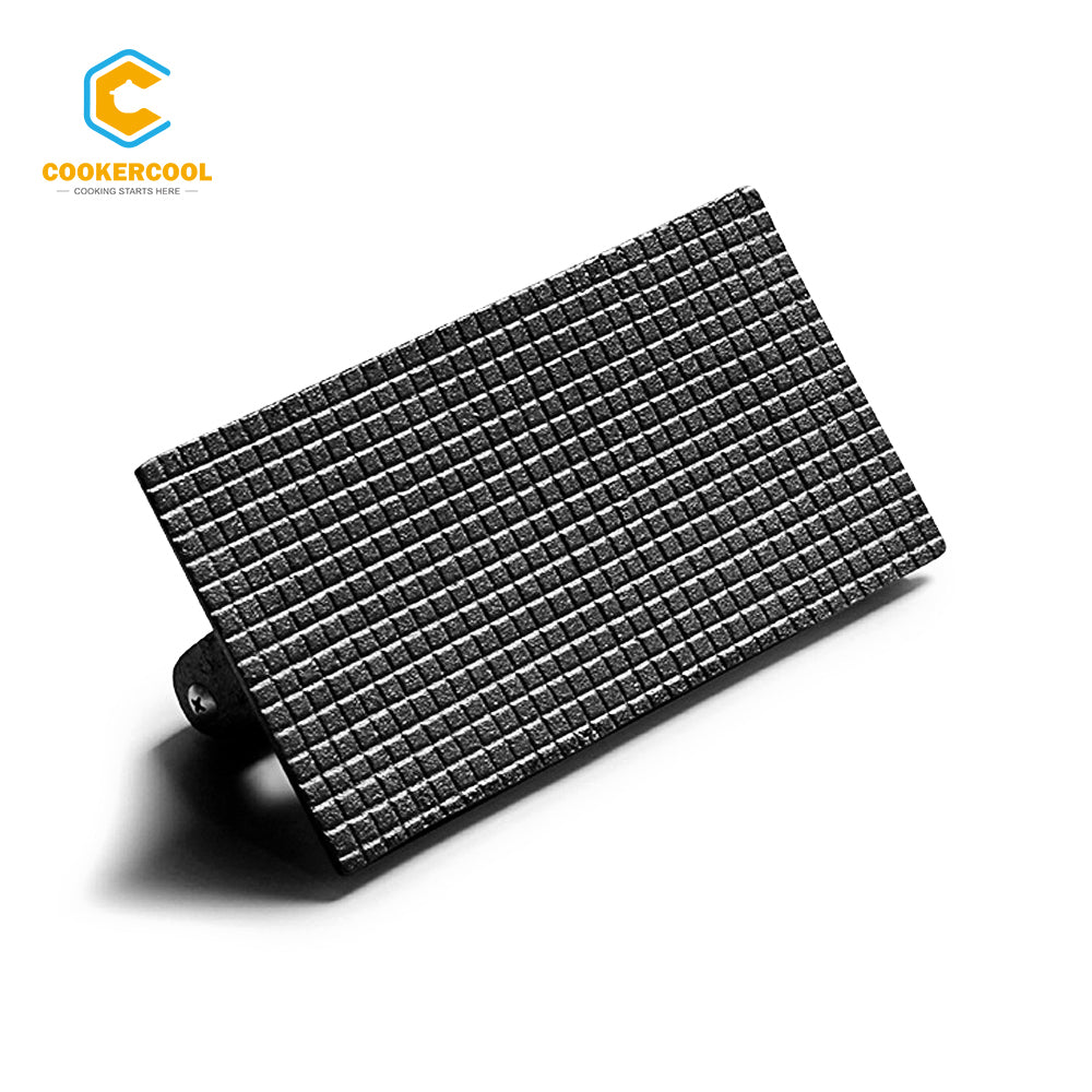 COOKERCOOL Cast Iron Square Grill Press/Meat Press