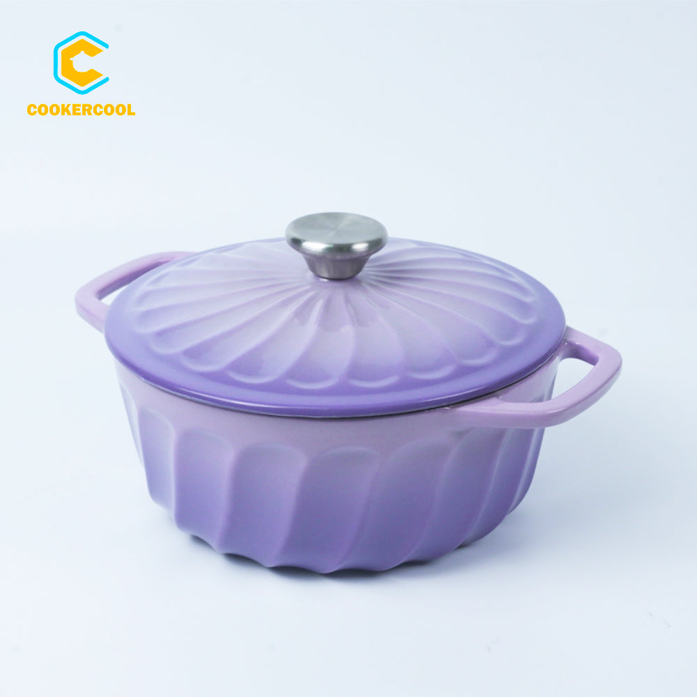 Cookercool Cast Iron Enameled Dutch Oven