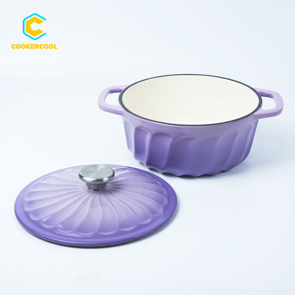 Cookercool Cast Iron Enameled Dutch Oven