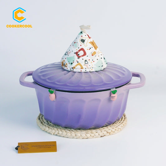 Cookercool Cast Iron Enameled Dutch Oven